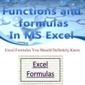 MS-Excel Formulas