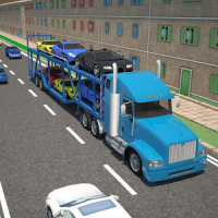 3 डी कार परिवहन ट्रेलर ट्रक