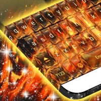 Fire Skulls Keyboard Theme