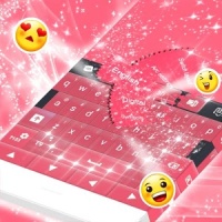 Pink Sparkle Keyboard Theme