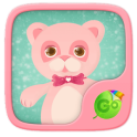 Pink Bear GO Keyboard Theme