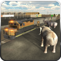 Wild Animal Transport Train 3D