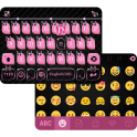 Pink & Black iKeyboard Theme