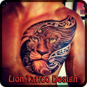 Diseño del tatuaje del león
