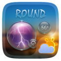 Round GO Weather Widget Theme