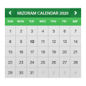 Mizoram Calendar 2020