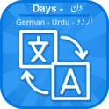 Días en alemán Urdu