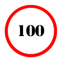 Speed limit (circle) Battery