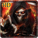 Flaming Grim Reaper Live Wallpaper