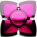 pink black 3D Next Launcher