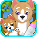 Newborn Puppy & Mommy Dog Virtual Pet Shop Animals