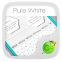 Pure White GO Keyboard Theme