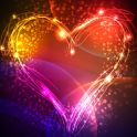 neon hearts live wallpaper