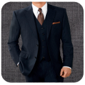Stylish Man Suit Photo Montage