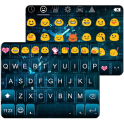 Neon Clock Emoji Keyboard Skin