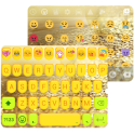 Golden Bow Emoji Keyboard Skin