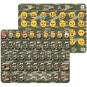 Camouflage Emoji Keyboard Skin