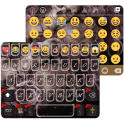 Cute Skull Emoji Keyboard Skin