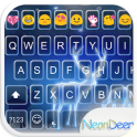 Neon Deer Emoji Keyboard Theme