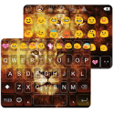 Wild Lion Emoji Keyboard Theme