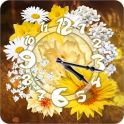 Daisy Sun Flower Clock Widget
