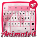 ピンク冬のキーボード