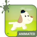 Cute Dog Animated Keyboard + Live Wallpaper