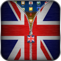UK Flag Zipper Lock-