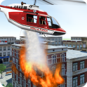 Feuerwehrmann-Hubschrauber