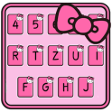 Animated Kitty Big Bow keyboard
