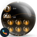Spheres Orange Phone Contacts & Dialer Theme