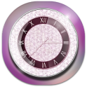 Purple Diamond Clock