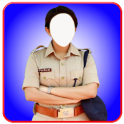 Women Police Photo Suit for Girls : Photo Montage