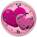 Fluffy Hearts Clock Live WP