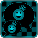 Turquoise Chess Crown GO SMS Theme
