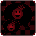 Red Chess Crown GO SMS Theme