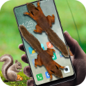 Squirrel in phone prank