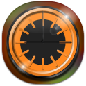 Clean Orange Clock Widget