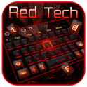 Cool Red Light Technology Keyboard Theme