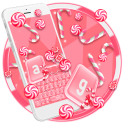 Sweet Candy Cane Keyboard Theme