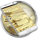 SMS Messages Heart Gold Theme