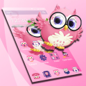 Pink Anime Cute Owl Princess