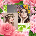 Collage de fotos de flores