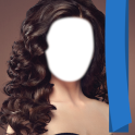 Curly Hair Woman Photo Montage
