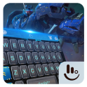 Blue Robotic Pacific Keyboard Theme