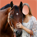 Horse With Girl Photo Suit