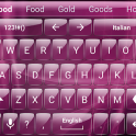 Keyboard Theme GlassPurplePink