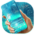 Blue Glass Water Keyboard Theme