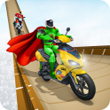 Superhero Scooter GT Stunt Game: Impossible Tracks