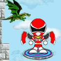 Flying red rangers jump game